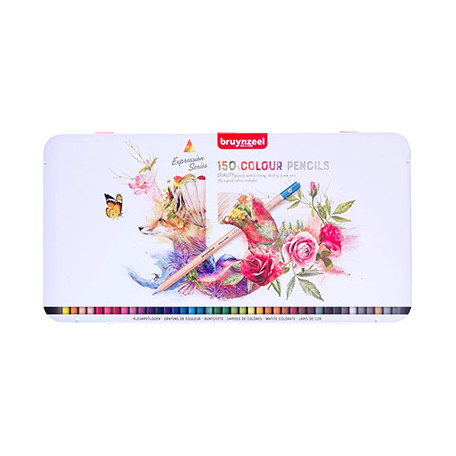Kredki Expression Bruynzeel metalowe etui, 150 kolory