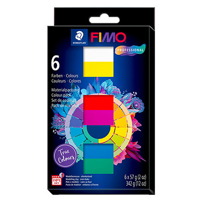 True colours Fimo Professional, 6 x 57g