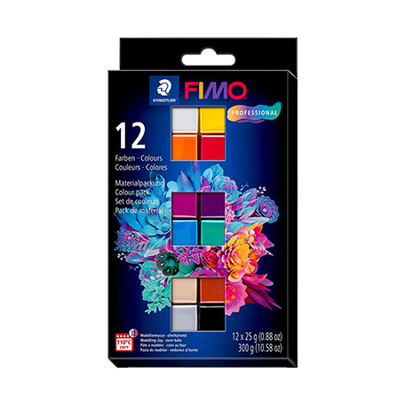 Basics Colour Fimo Professional, 12 x 25 g