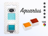 Farby akwarelowe w kostkach Akwarele Aquarius półkostki