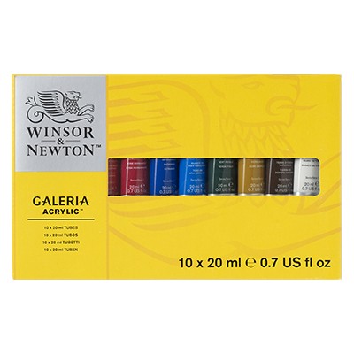 Farby akrylowe Galeria, zestaw 10 x 20ml