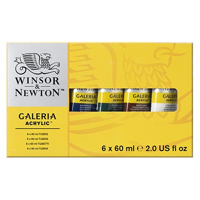Farby akrylowe Galeria, zestaw  6 x 60ml