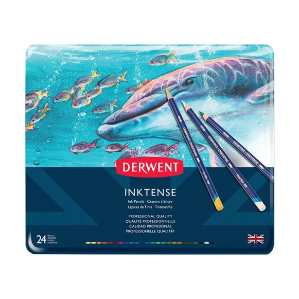 Tusz w kredce Inktense, Derwent, 24 kolory