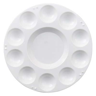 Paleta malarska plastikowa okrągła, średnica 17cm