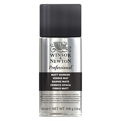 Werniks matowy do farb olejnych, W&amp;N, spray 150ml