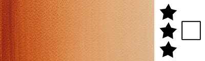 074 Burnt sienna, farba akwarelowa W&amp;N, tubka 8ml