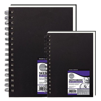 Szkicownik na spirali Simply, Daler Rowney, 80 ark 27.9 x 35.6cm