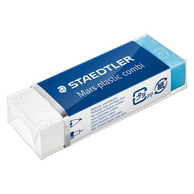 Gumka do mazania Mars plastic Combi, Staedtler, 65 x 23 x 13mm