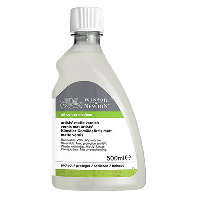 Werniks matowy na żywicy ketonowej do farb olejnych, W&amp;N, 500 ml