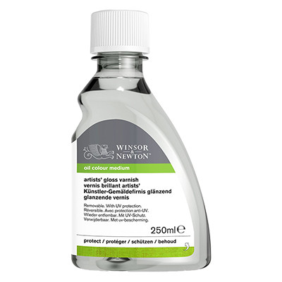 Werniks błyszczący na żywicy ketonowej do f. olejnych, W&amp;N 250 ml