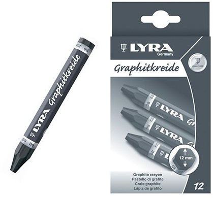 6B, kreda grafitowa Graphite Crayon, Lyra