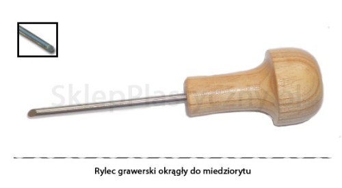 614, rylec grawerski okrągły, 2mm