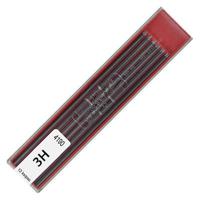 Wkłady grafitowe 4190, Koh-I-Noor, 12 x 2mm, 3H