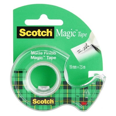 Taśma samoprzylepna Magic z podajnikiem, Scotch, 19mm x 7,5m