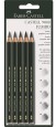 Ołówki rysunkowe Castell 9000 Jumbo, Faber-Castell, 5 sztuk