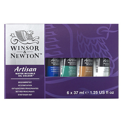 Farby olejne wodorozcieńczalne Artisan W&amp;N, 6 x 37 ml