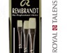 Pędzle płaskie do farb olejnych i akrylowych Rembrandt, 3szt.