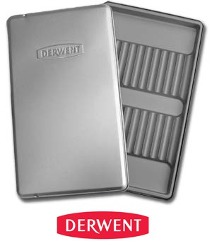 Metalowy piórnik na 12 kredek, Derwent