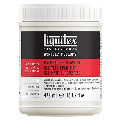 Matte super heavy gel, superciężkie medium matowe, Liquitex, 473