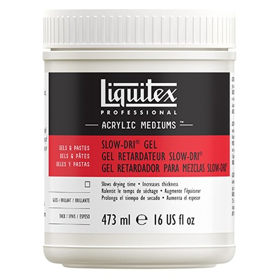 Slow-Dri blending gel, żel wydłużający schnięcie, Liquitex 473ml
