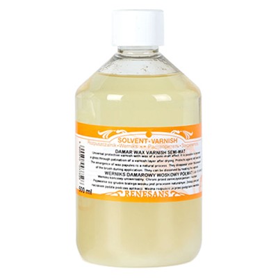 Werniks damarowy woskowy - półmat, Renesans, 500ml