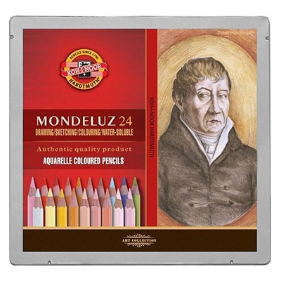 Kredki akwarelowe, portretowe Mondeluz, Koh-i-Noor, 24kol.
