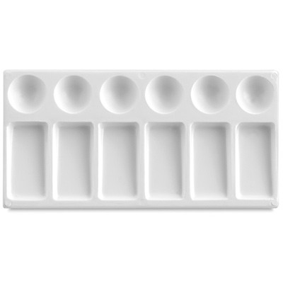 Paleta plastikowa prostokątna - 12 komór, 12x23cm