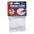 Płyta linoleum stempel, Educational Art, zestaw 10 szt, śr 4,5cm