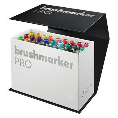 Mini Box, zestaw Brushmarker PRO, Karin, 27 szt.