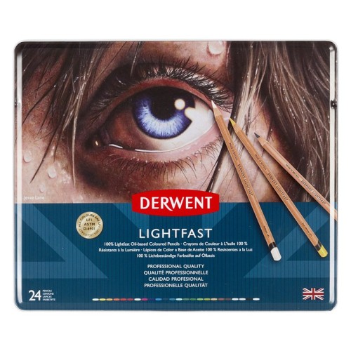 Kredki Derwent Lightfast, 24 kolory