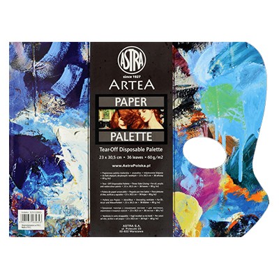 Papierowa paleta malarska Artea 23 x 30,5, 36 ark.