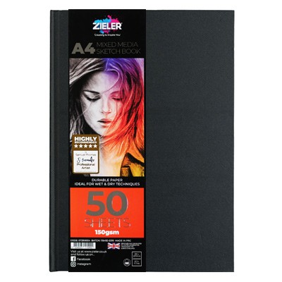 Blok Sketch Book szyty Zieler A4