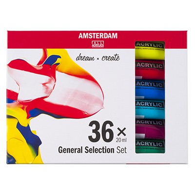 Farby akrylowe Talens Amsterdam, 36 x 20ml