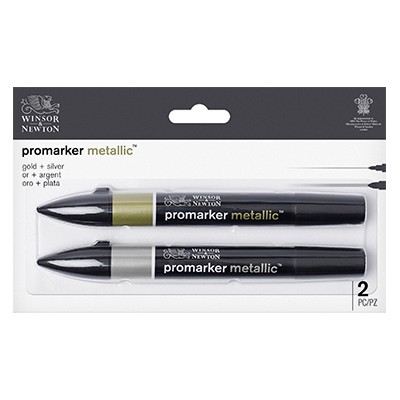 Zestaw pisaków Promarker Metallic W&amp;N, 2 szt.