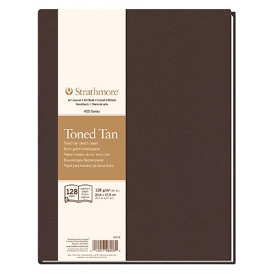 Szkicownik Toned Tan, Strathmore, 14 x 21,6 cm