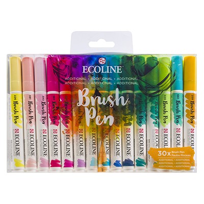 Additional Ecoline Brush Pen, Talens 30 kol.