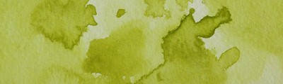 48 Greenish Yellow, farba akwarelowa Gansai Tambi, Kuretake