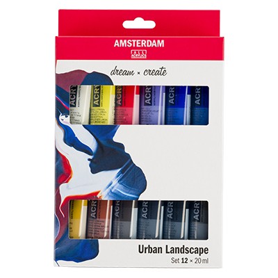 Farby akrylowe Talens Amsterdam Urban Landscape, 12 x 20 ml