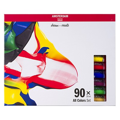 Farby akrylowe Talens Amsterdam, 90 x 20 ml