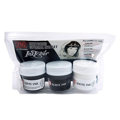 Inktober Special INK Set 2020 Kuretake, 3 szt.