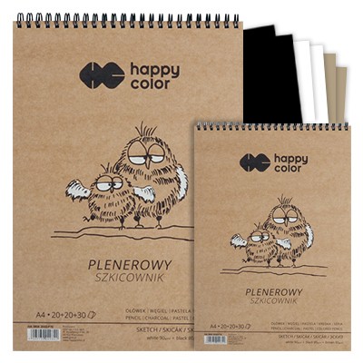 Szkicownik plenerowy Happy Color A5, 70 ark.