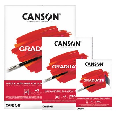 Blok Oil &amp; Acrylic Canson Graduate, 290 g, A5