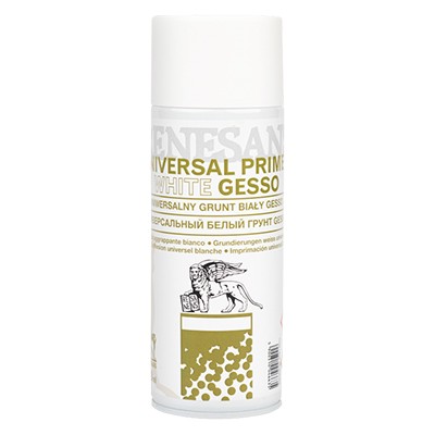 Gesso, uniwersalny grunt malarski spray Renesans, 400 ml