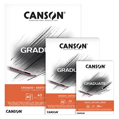 Blok Canson Graduate Sketching A3, 96 g, 40 ark.