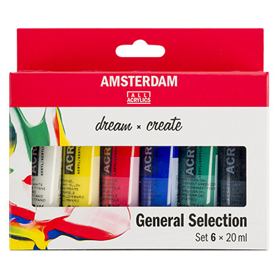 Farby akrylowe Talens Amsterdam, 6 x 20 ml