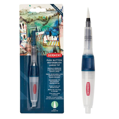 Pisak pędzelkowy Push Button Waterbrush, Derwent 4 mm