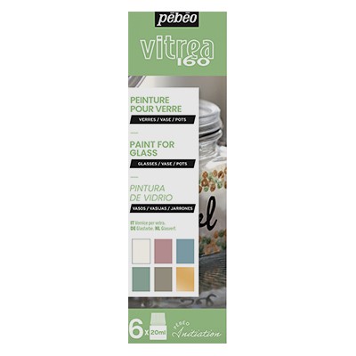 Farby witrażowe Vitrea 160, set 3, 6 x 20 ml