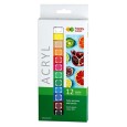 Farby akrylowe Happy color 12 x 12 ml