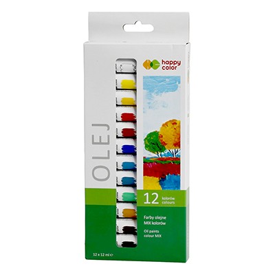 Farby olejne Happy Color 12 x 12 ml