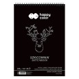Szkicownik z czarnym papierem Happy Color, 40 ark. 220 g, A4